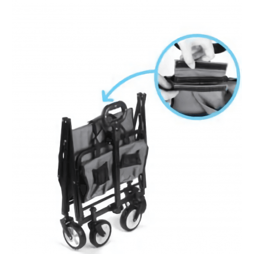 INTEXCA Mini Foldable Multi-Function Stroller Wagon for Shopping, Travel - Grey - Toytexx INTEXCA Mini Foldable Multi-Function Stroller Wagon for Shopping, Travel - Grey - Toytexx